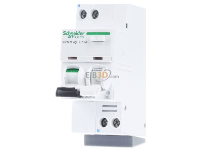 Front view Schneider Electric A9D32616 Earth leakage circuit breaker C16/0,03A 
