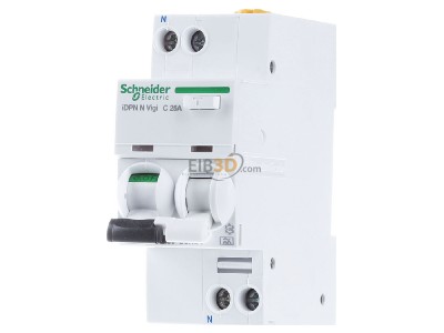 Frontansicht Schneider Electric A9D32625 FI/LS-Schalter 25A C 30mA A 