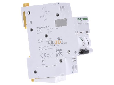 View on the left Schneider Electric A9D33613 Earth leakage circuit breaker C13/0,03A 
