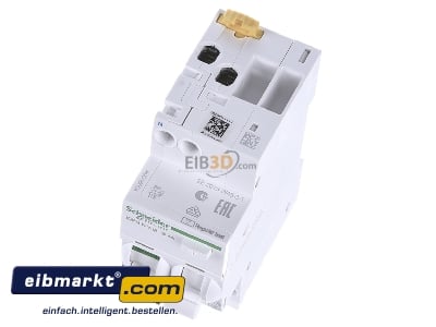 View up front Schneider Electric A9D56604 Earth leakage circuit breaker B4/0,03A 
