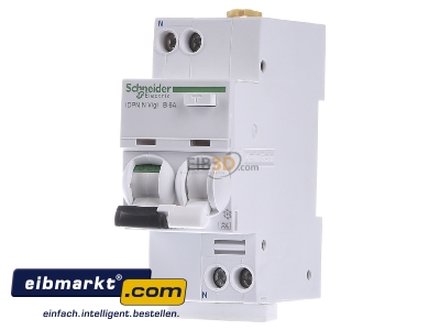 Front view Schneider Electric A9D56606 Earth leakage circuit breaker B6/0,03A 
