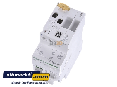 View up front Schneider Electric A9D56606 Earth leakage circuit breaker B6/0,03A 
