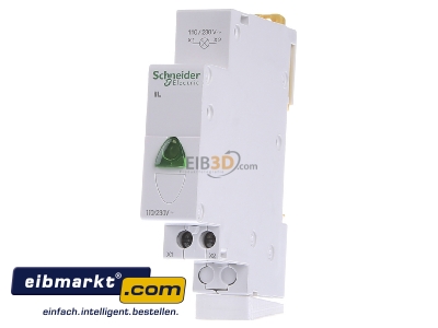 Front view Schneider Electric A9E18321 Indicator light for distribution board
