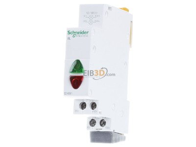 Frontansicht Schneider Electric A9E18335 Leuchtmelder rt+gn 12-48VAC/DC 
