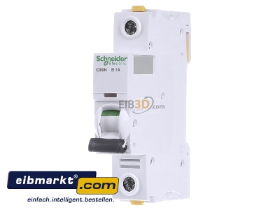 Front view Schneider Electric A9F03101 Miniature circuit breaker 1-p B1A
