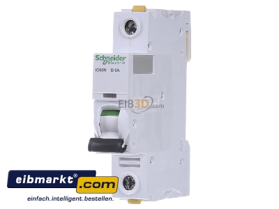 Front view Schneider Electric A9F03106 Miniature circuit breaker 1-p B6A - 
