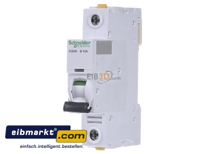 Front view Schneider Electric A9F03110 Miniature circuit breaker 1-p B10A - 
