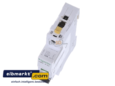 Ansicht oben vorne Schneider Electric A9F03116 LS-Schalter 1P 16A B IC60N 