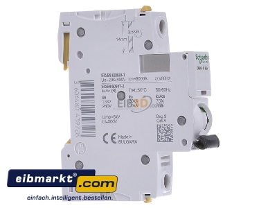 Ansicht links Schneider Electric A9F03132 LS-Schalter 1P 32A B IC60N 