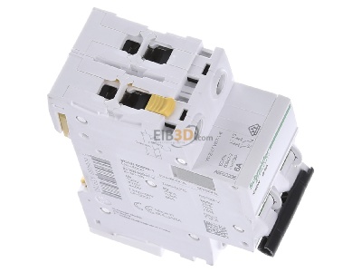 View top left Schneider Electric A9F03206 Miniature circuit breaker 2-p B6A 
