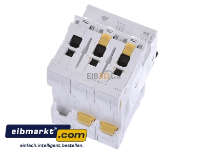 Top rear view Schneider Electric A9F03320 Miniature circuit breaker 3-p B20A
