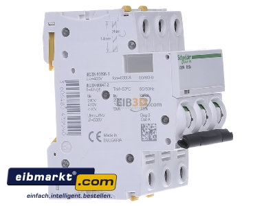 Ansicht links Schneider Electric A9F03325 LS-Schalter 3P 25A B IC60N 