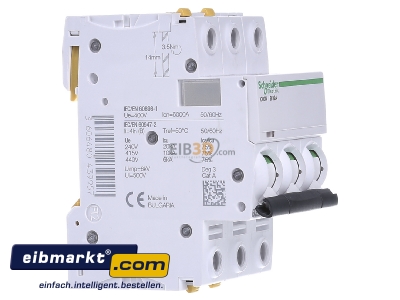 Ansicht links Schneider Electric A9F03332 LS-Schalter 3P 32A B IC60N 