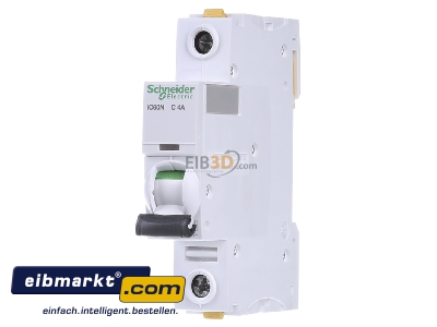 Frontansicht Schneider Electric A9F04104 LS-Schalter 1P 4A C IC60N 