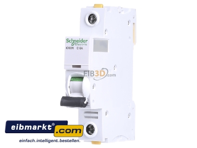 Front view Schneider Electric A9F04106 Miniature circuit breaker 1-p C6A - 
