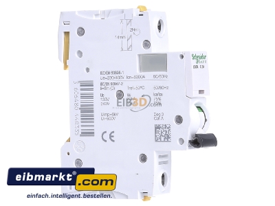 Ansicht links Schneider Electric A9F04106 LS-Schalter 1P 6A C IC60N 