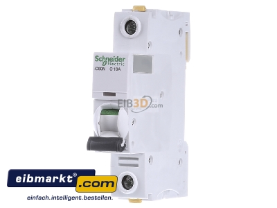 Front view Schneider Electric A9F04110 Miniature circuit breaker 1-p C10A - 
