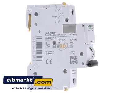 View on the left Schneider Electric A9F04110 Miniature circuit breaker 1-p C10A - 
