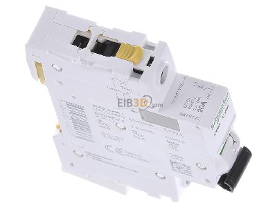 Ansicht oben links Schneider Electric A9F04120 LS-Schalter 1P 20A C IC60N 