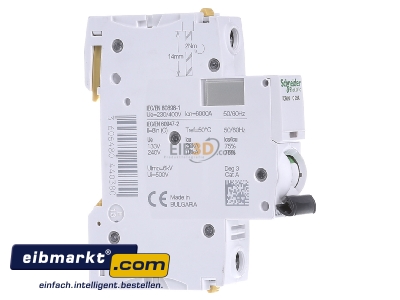Ansicht links Schneider Electric A9F04125 LS-Schalter 1P 25A C IC60N 