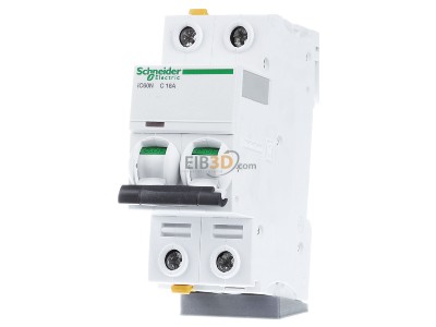 Front view Schneider Electric A9F04216 Miniature circuit breaker 2-p C16A 
