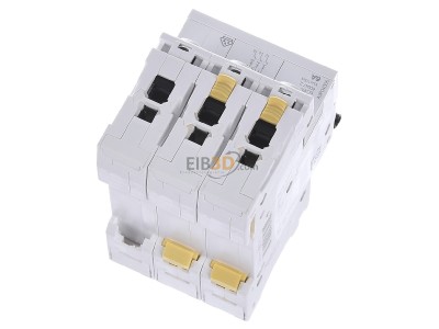 Top rear view Schneider Electric A9F04306 Miniature circuit breaker 3-p C6A 
