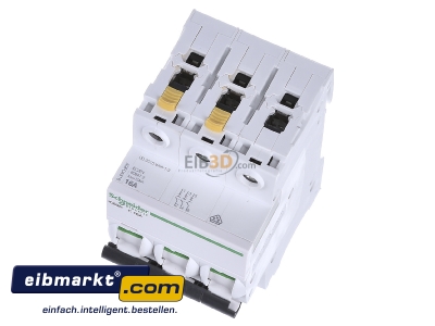 Ansicht oben vorne Schneider Electric A9F04316 LS-Schalter 3P 16A C IC60N 