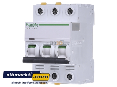 Front view Schneider Electric A9F04325 Miniature circuit breaker 3-p C25A
