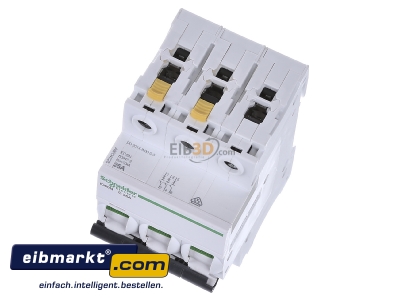 Ansicht oben vorne Schneider Electric A9F04325 LS-Schalter 3P 25A C IC60N 