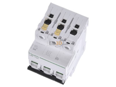 View up front Schneider Electric A9F04350 Miniature circuit breaker 3-p C50A 
