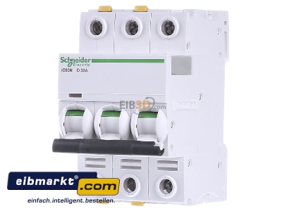 Frontansicht Schneider Electric A9F05332 LS-Schalter 3P 32A D IC60N 