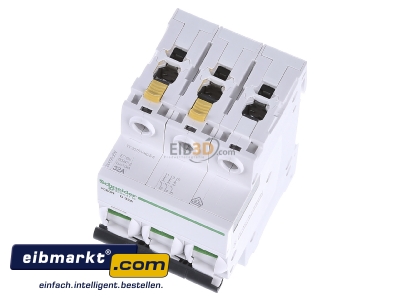 Ansicht oben vorne Schneider Electric A9F05332 LS-Schalter 3P 32A D IC60N 