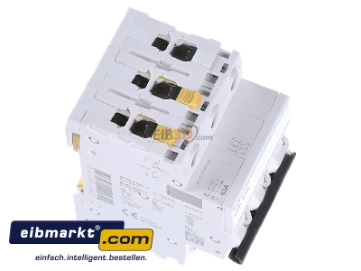 View top left Schneider Electric A9F05363 Miniature circuit breaker 3-p D63A 
