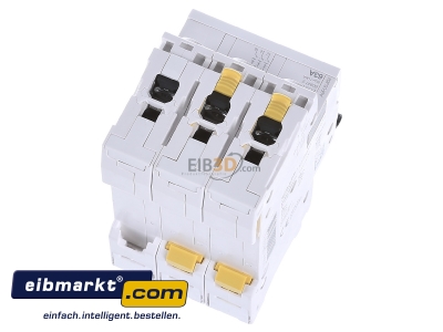 Top rear view Schneider Electric A9F05363 Miniature circuit breaker 3-p D63A 
