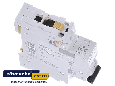 Ansicht oben links Schneider Electric A9F06106 LS-Schalter 1P 6A B IC60H 