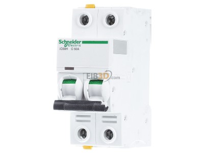 Frontansicht Schneider Electric A9F07250 LS-Schalter 2P 50A C IC60H 