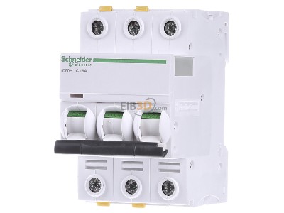 Front view Schneider Electric A9F07316 Miniature circuit breaker 3-p C16A 
