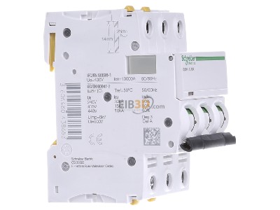 Ansicht links Schneider Electric A9F07316 LS-Schalter 3P 16A C IC60H 