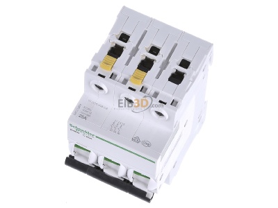 Ansicht oben vorne Schneider Electric A9F07325 LS-Schalter 3P 25A C IC60H 