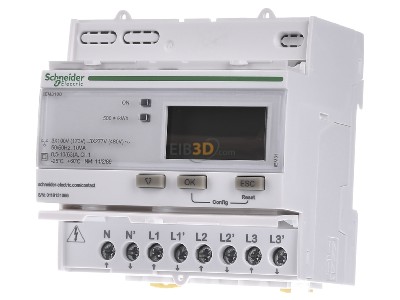 Frontansicht Schneider Electric A9MEM3100 Energiezhler IEM3100 3P+N 63A 