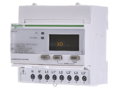 Front view Schneider Electric A9MEM3110 Direct kilowatt-hour meter 
