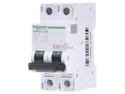 Frontansicht Schneider Electric A9N61537 LS-Schalter 2P 40A C C60H-DC 