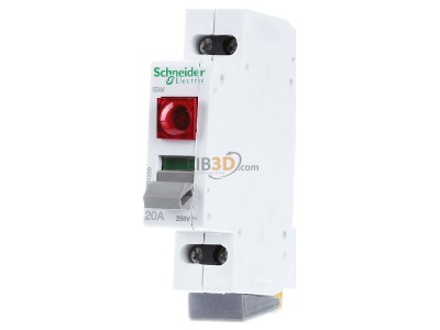 Frontansicht Schneider Electric A9S61220 Lasttrennschalter 2P 20A m.Leuchte 