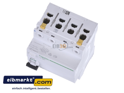 View up front Schneider Electric A9Z21425 Residual current breaker 4-p 25/0,03A
