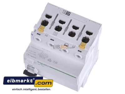 View up front Schneider Electric A9Z21463 Residual current breaker 4-p 63/0,03A
