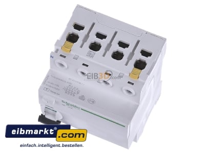 View up front Schneider Electric A9Z24425 Residual current breaker 4-p 25/0,3A
