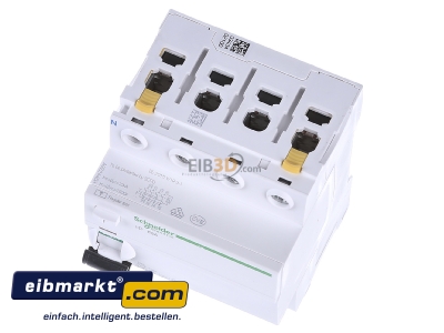 View up front Schneider Electric A9Z24463 Residual current breaker 4-p 63/0,3A - 
