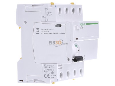 View on the left Schneider Electric A9Z31440 Residual current breaker 4-p 40/0,03A 
