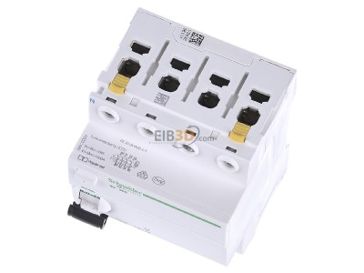 View up front Schneider Electric A9Z31440 Residual current breaker 4-p 40/0,03A 
