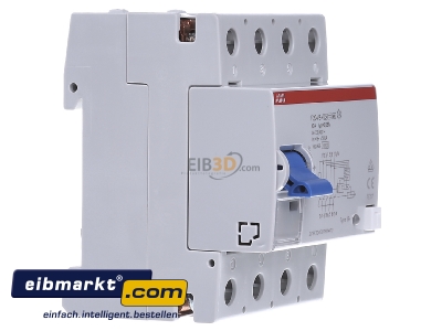 View on the left ABB Stotz S&J F 204B+40/0,03 Residual current breaker 4-p 40/0,03A - 
